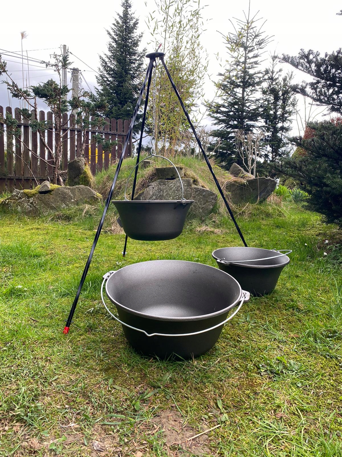 KOCIOŁEK WĘGIERSKI ŻELIWNY 11L z pokrywka 2w1 Rodzaj wiszący