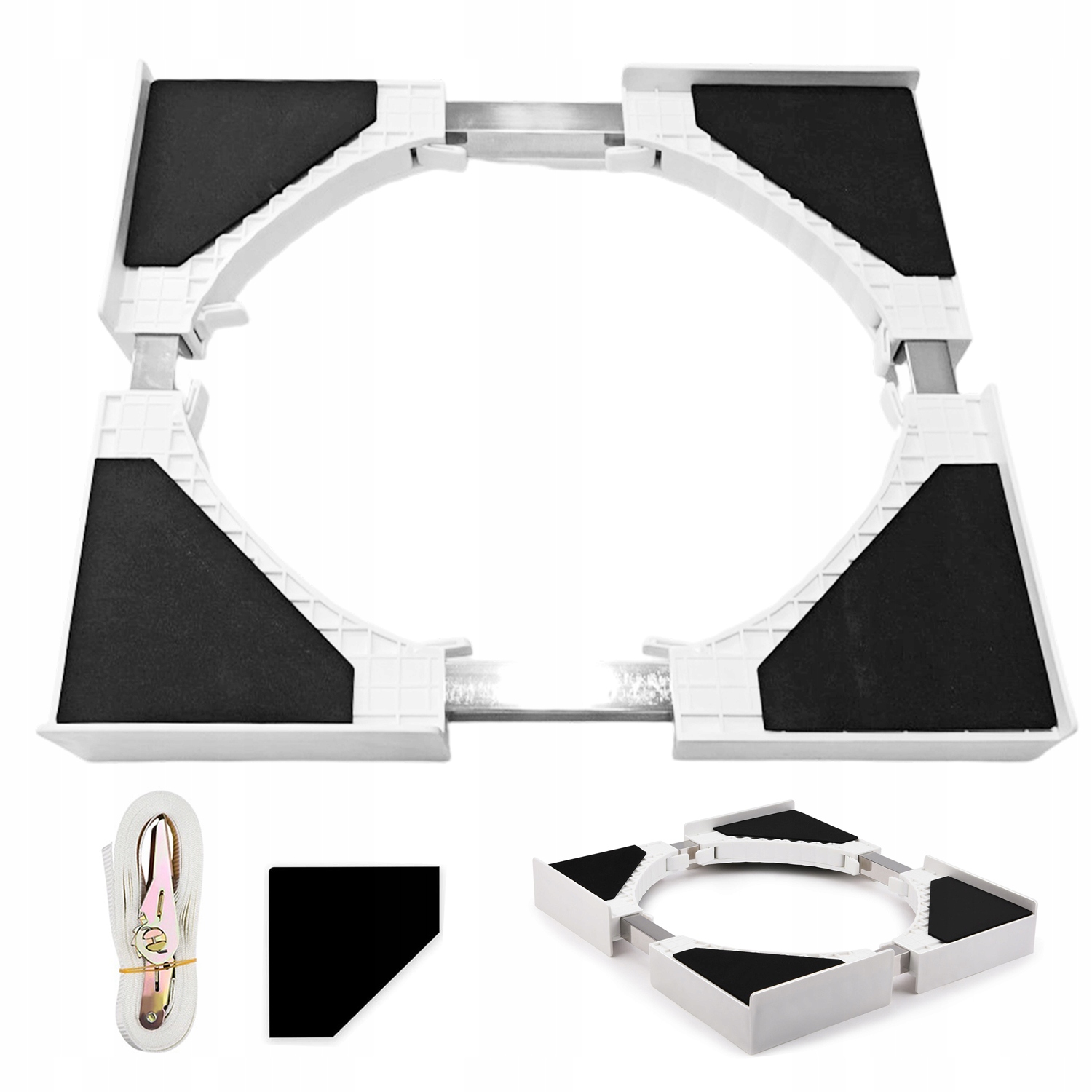 Łącznik Pralki Suszarki Regulowany Stojak UNIWERSALNY46-66CM Antypoślizgowy