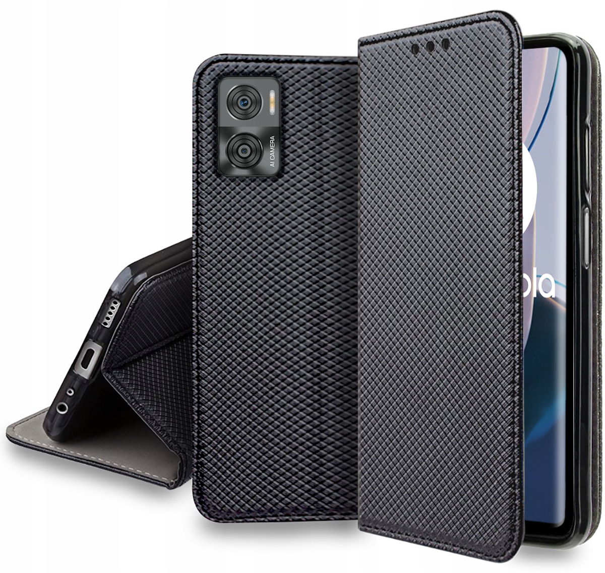 

Etui do Motorola Moto E22 E22i Smart Magnet +szkło