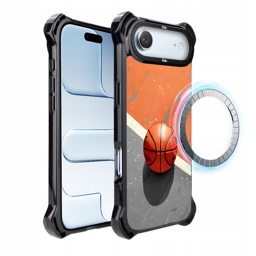 Pouzdro pro iPhone Air Ibizu DropGuard Ultra s MagSafe, #Move, Basketbal