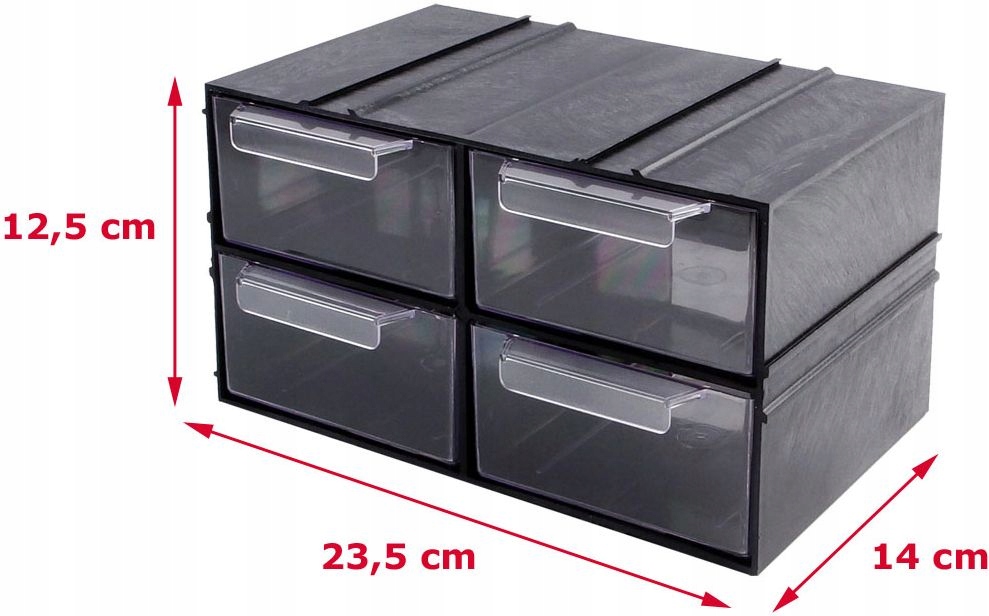 Szafka modułowa, 4 szufladki, PX4 Marka Konger