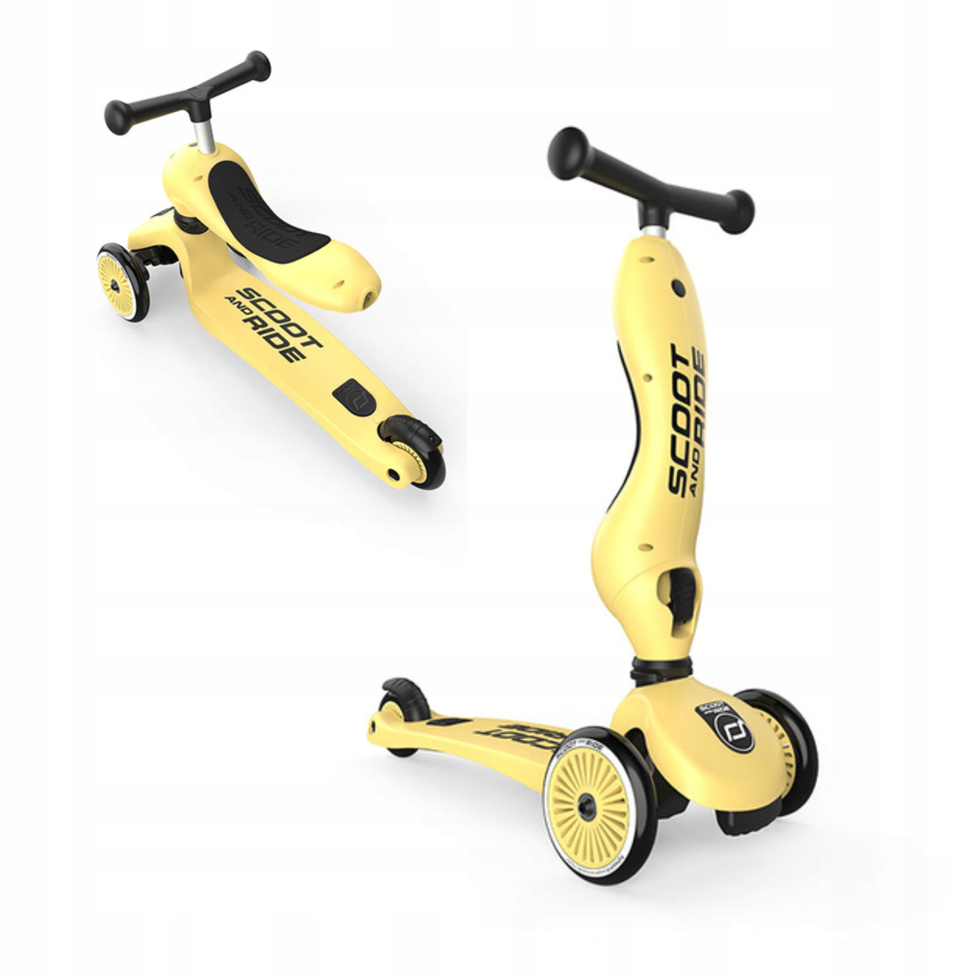 Scoot and Ride Highwaykick 1 Lemon Jeździk Hulajnoga dla dzieci 2w1 1-5 lat