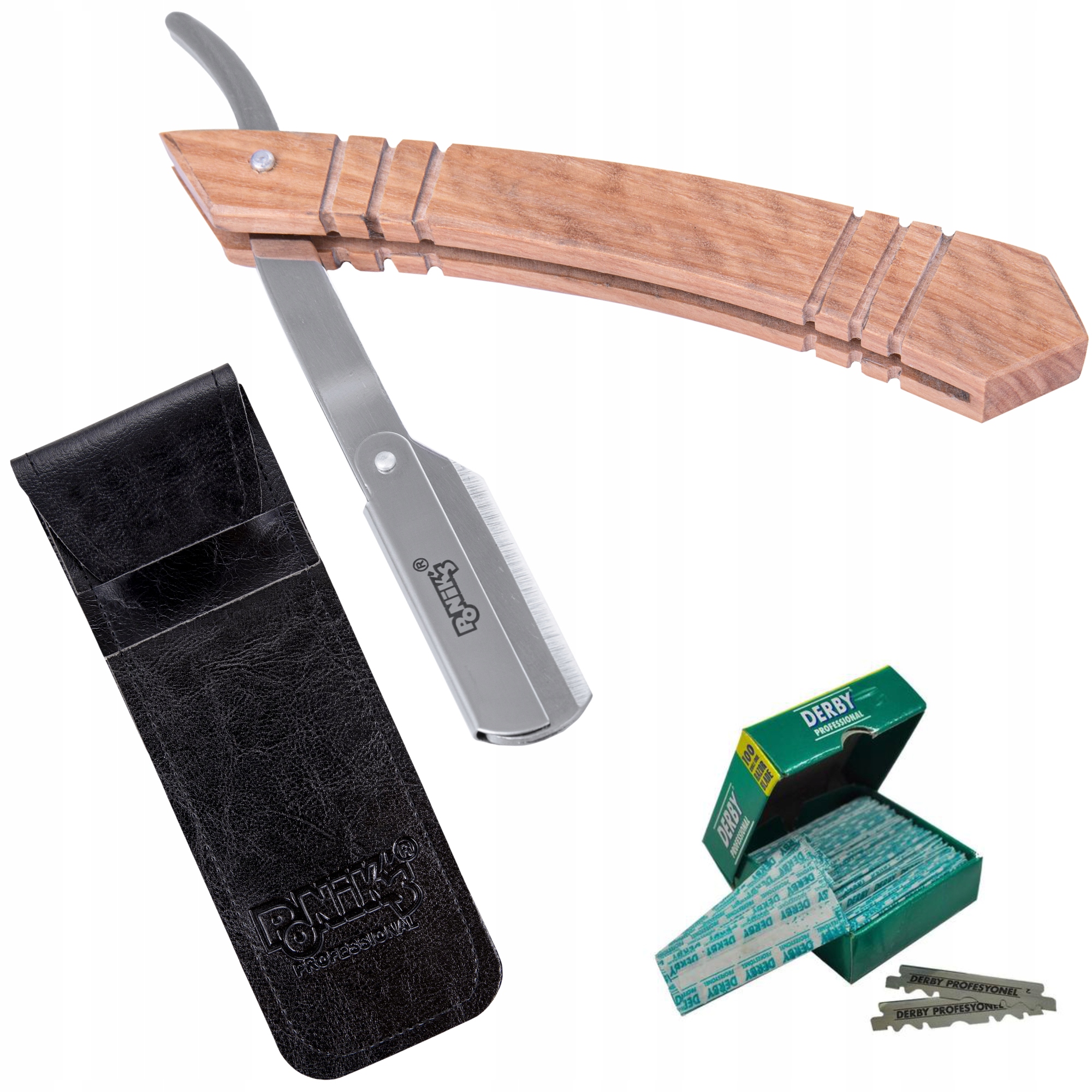 

Drewniana Brzytwa Do Golenia Fryzjerska Barberska