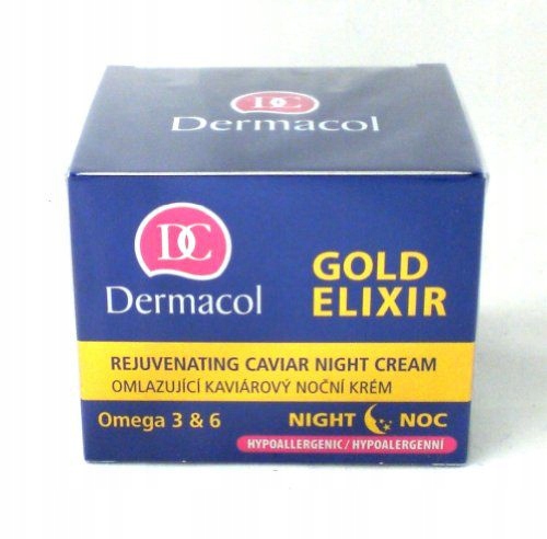 Dermacol Rejuvenating Caviar Night Cream (gold Elixir Night Cream) 50 ML Omlazující noční krém s kaviárem 50 ml