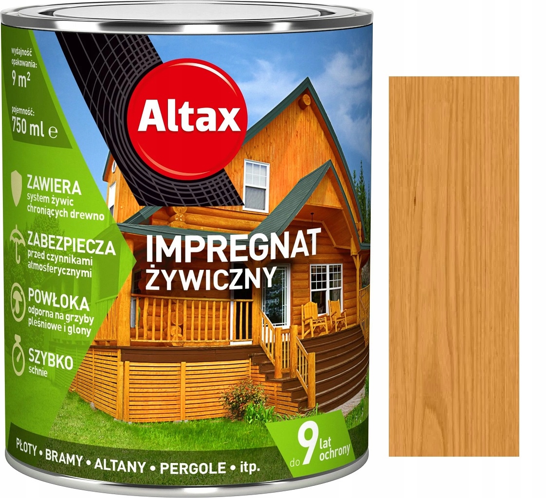 

Altax Impregnat Żywiczny Do Drewna Pinia 0.75L