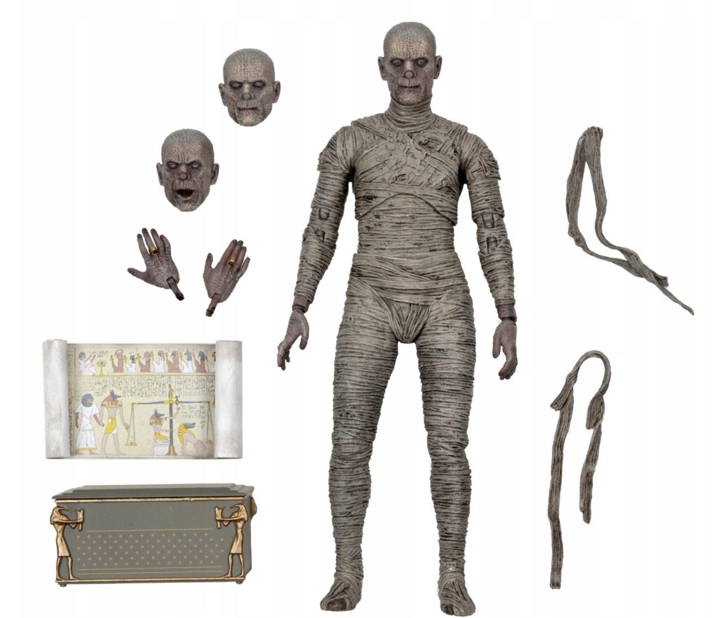 Neca Pohyblivá figurka Karloff Mummy Mumia příslušenství