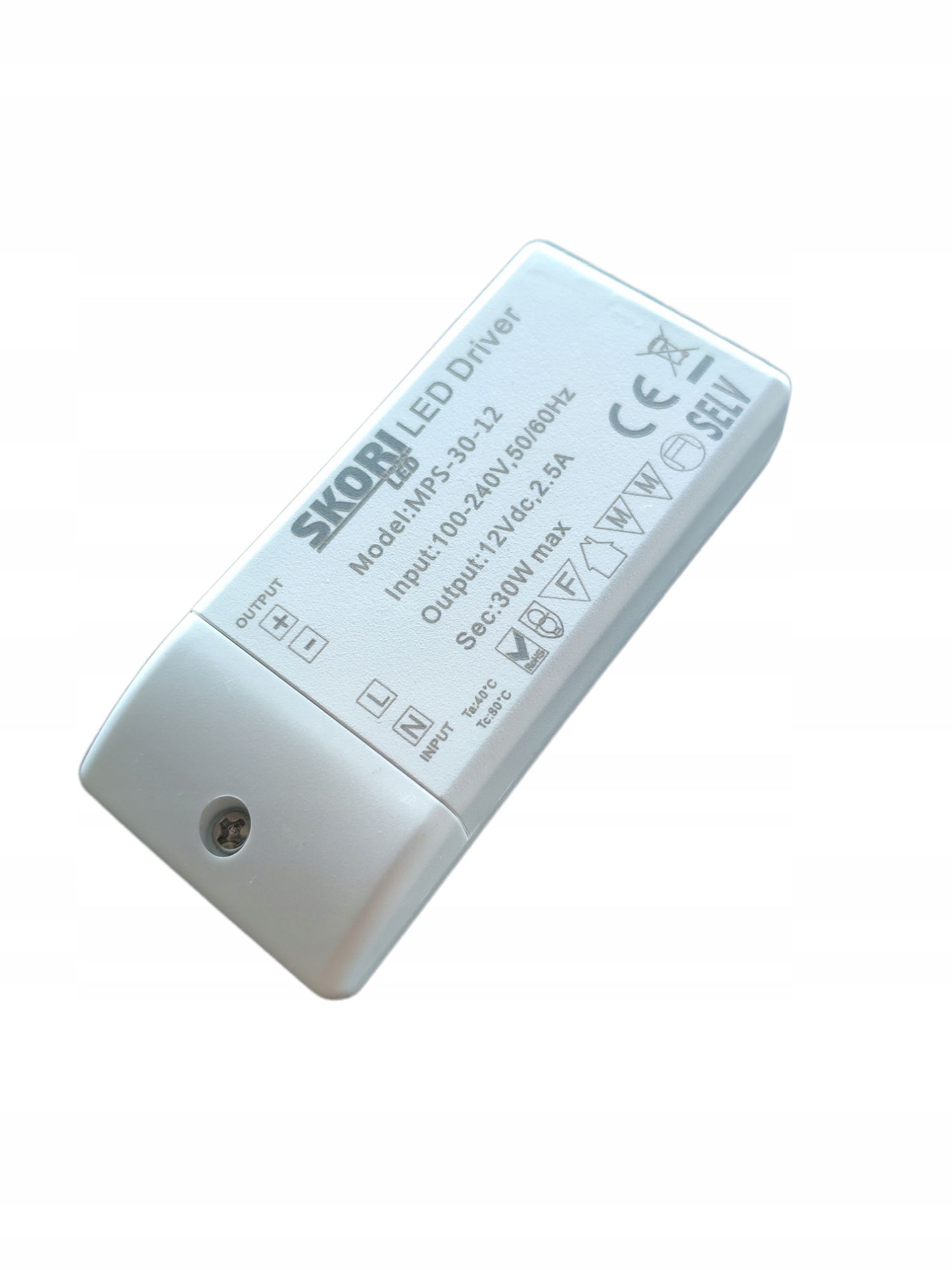 

Zasilacz Led MPS-30-12 2,5A 30W 12V DC mini