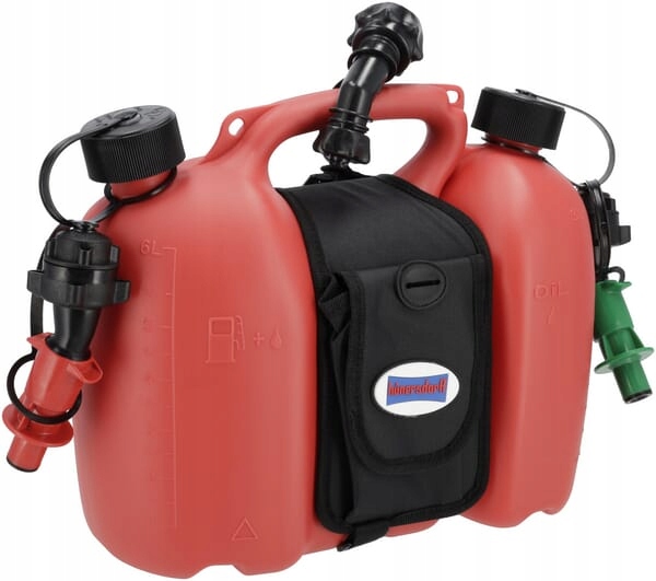 Dvojitý kanister Profi Hünersdorff, červený 6+3 l JK805062