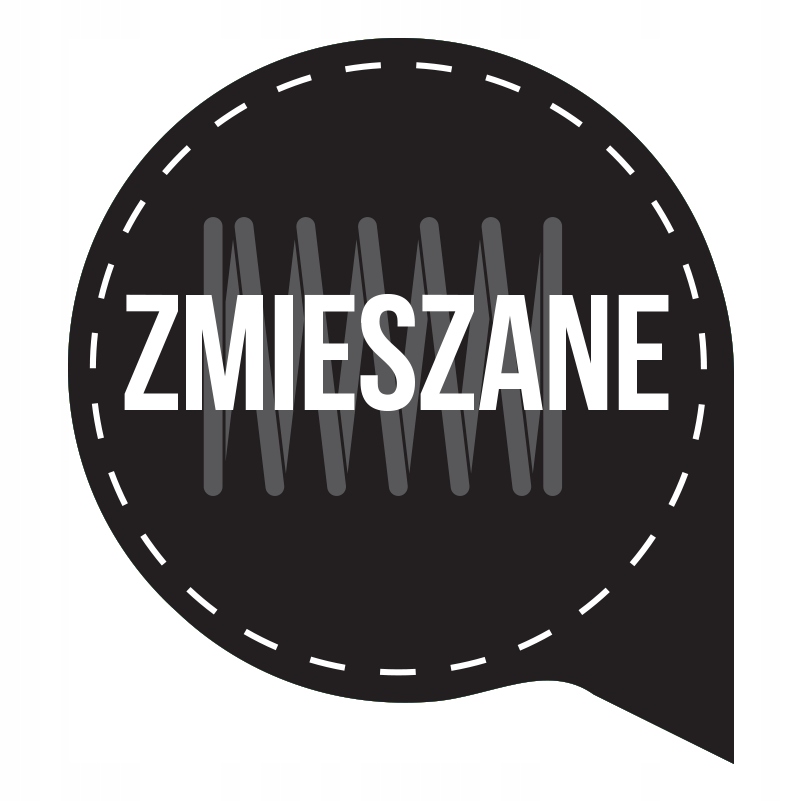 

Zmieszane naklejka na kosz segregacja śmieci 15 cm
