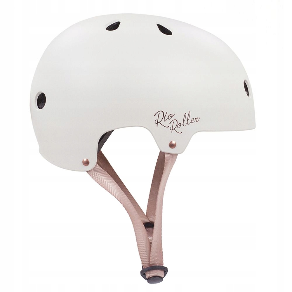 Kask sportowy Rio Roller Rose skate cream L-XL certyfikowany