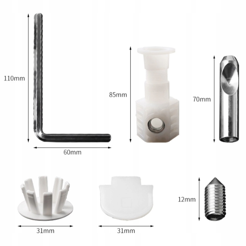 ZESTAW MONTAŻOWY DO MISKI PODWIESZANEJ SEDES BIDET Linia IntimSpa