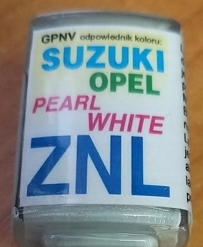 

Zaprawka Lakiernicza Suzuki Opel Znl pearl white