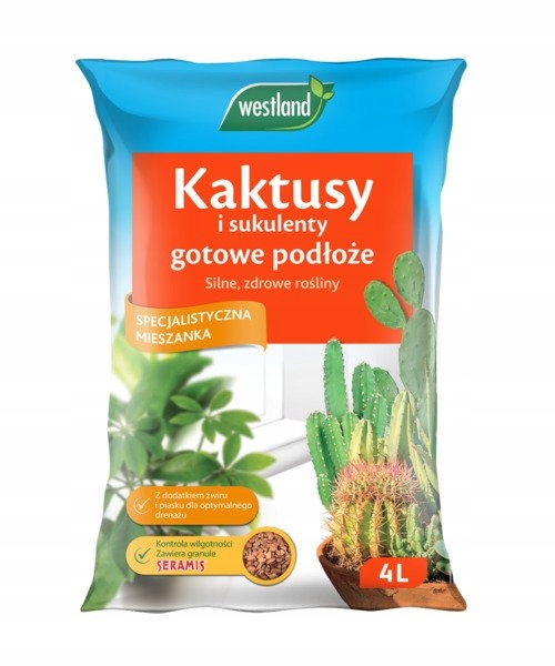 

Westland Podłoże Seramis Kaktusów Agawy Sansewiery