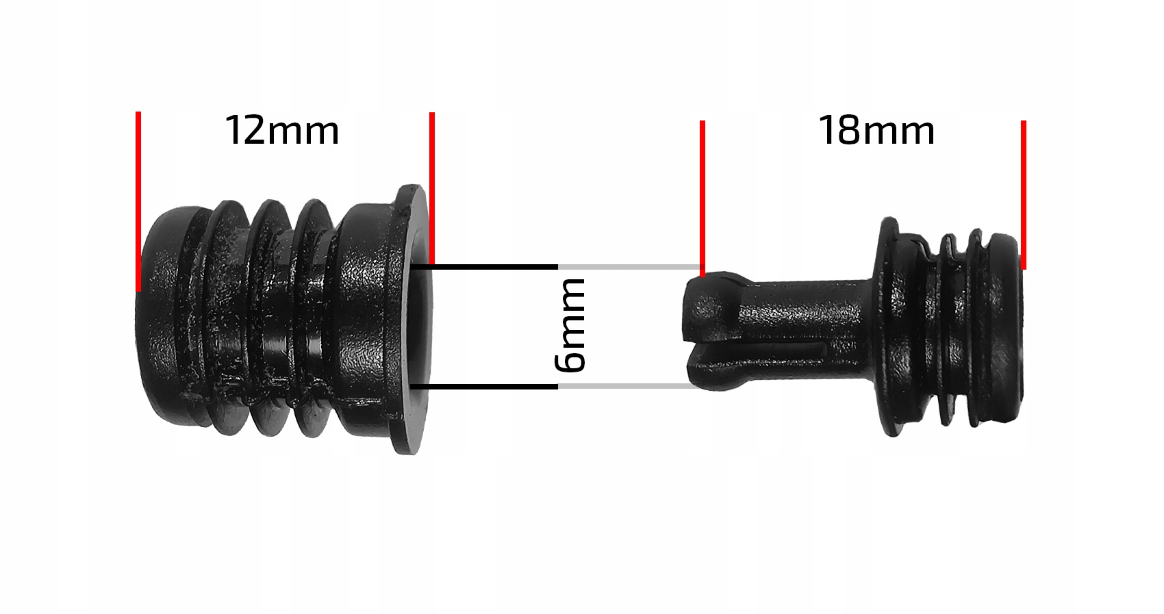 

Tonsil Kołki do osłon i maskownic 6 sztuk