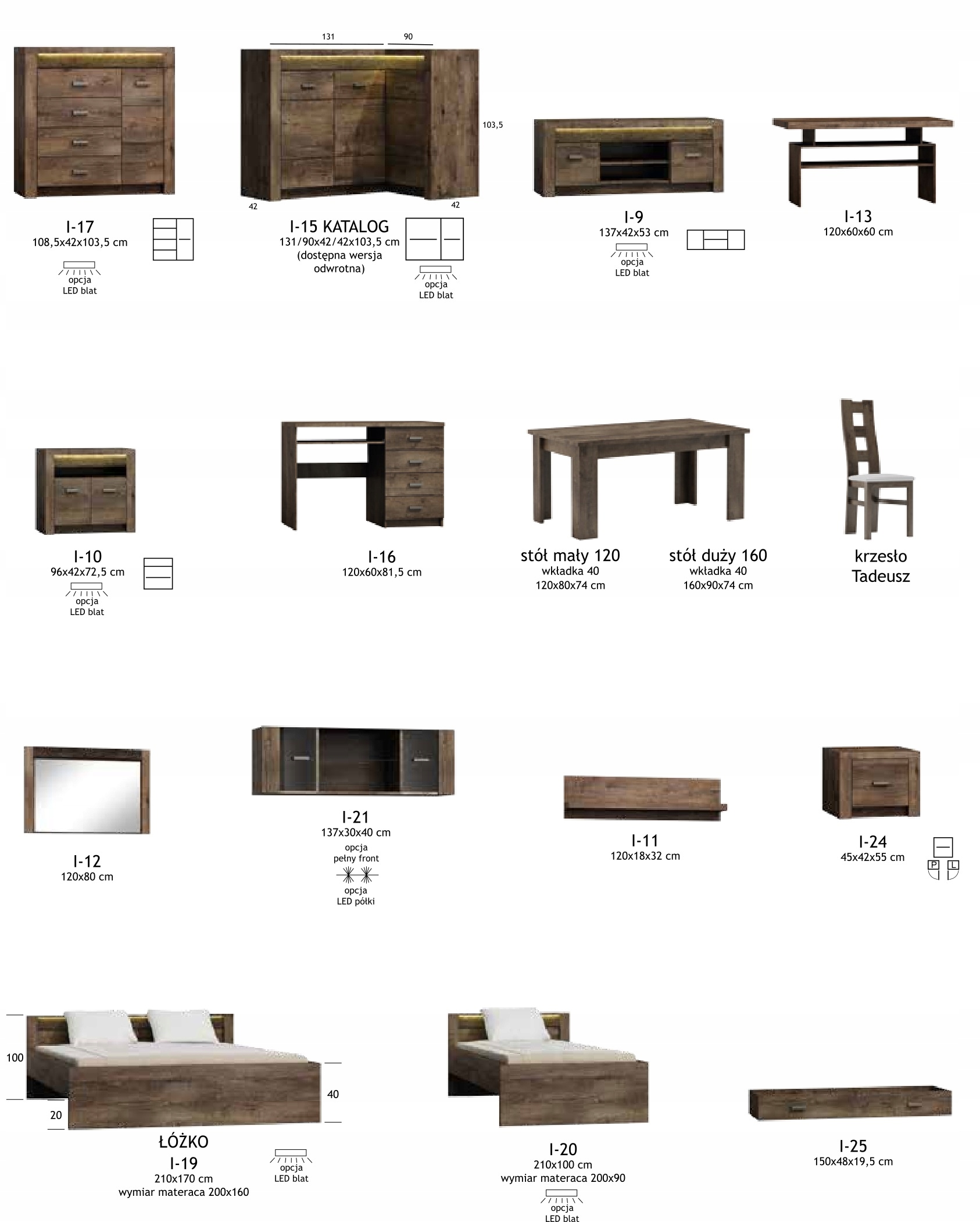 Komoda INDIANAPOLIS I7- KRAFT BIAŁY Marka Jarstol