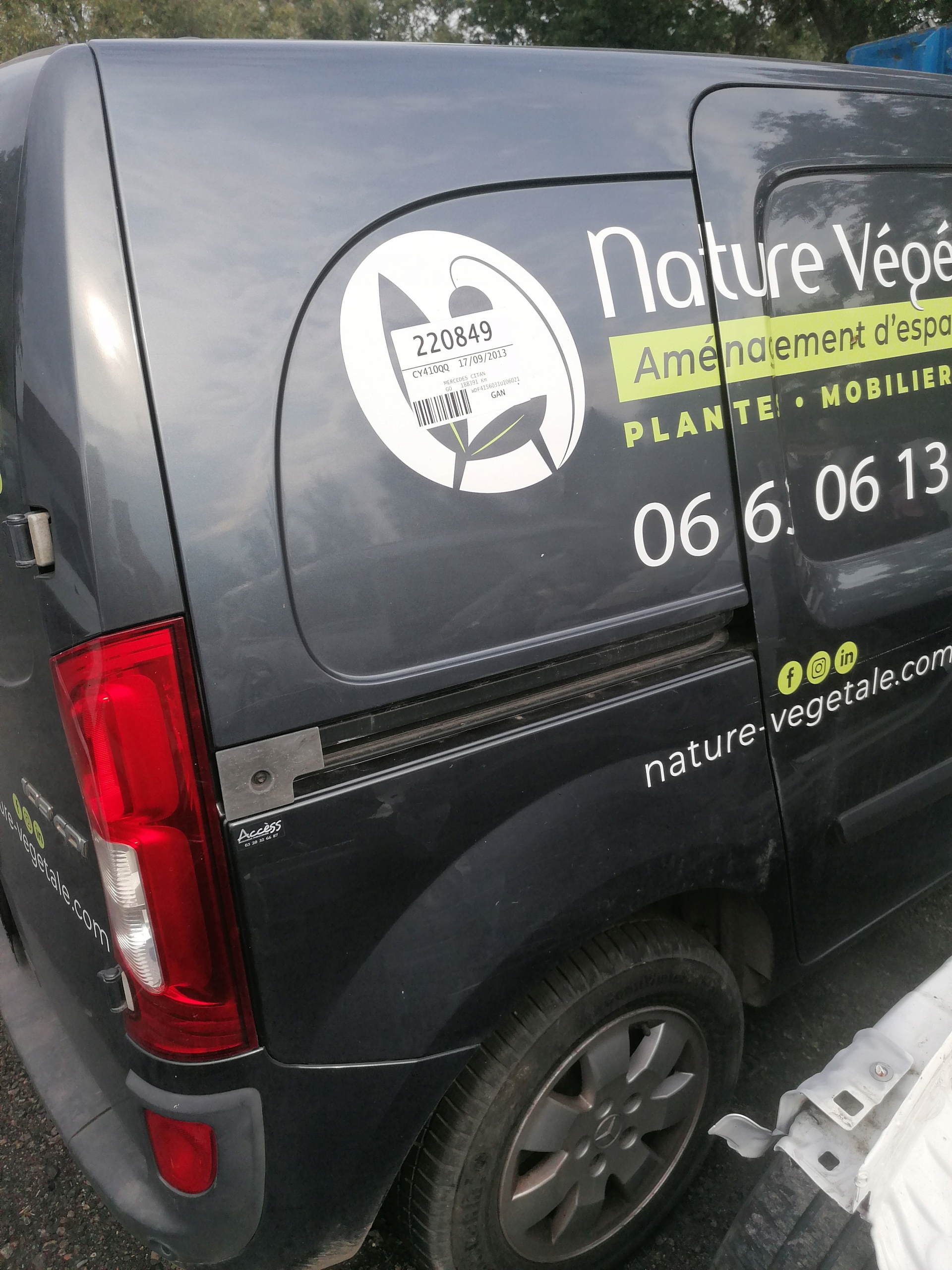 ЧЕТВЕРТЬ КРЫЛО ЗАД. ПРАВ. MERCEDES ЦИТАН W415 7755