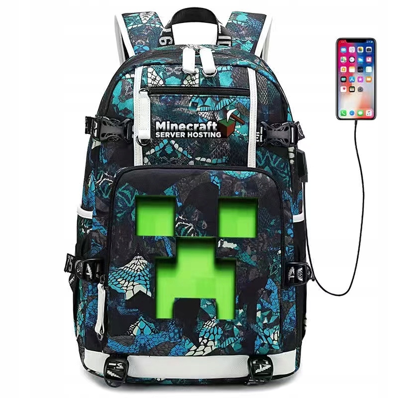 School backpack Minecraft Minecr 12955968201 Allegro.pl
