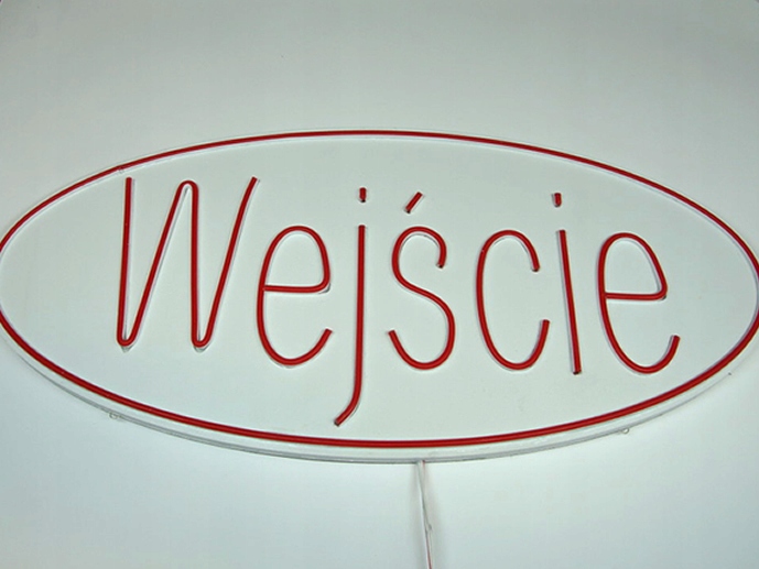 NWEJSCIEIP NEON LED NAPIS WEJŚCIE REKLAMA 70X32CM EAN (GTIN) 123456789012