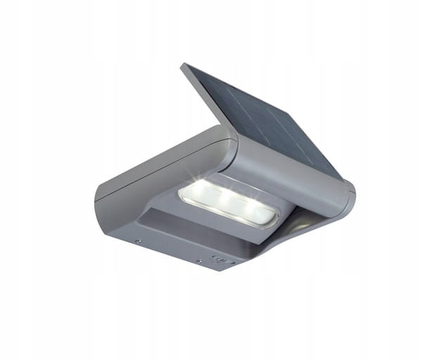 Fasádní lampa Venkovní nástěnné svítidlo Mini Ledspot Solar Šedá Lutec