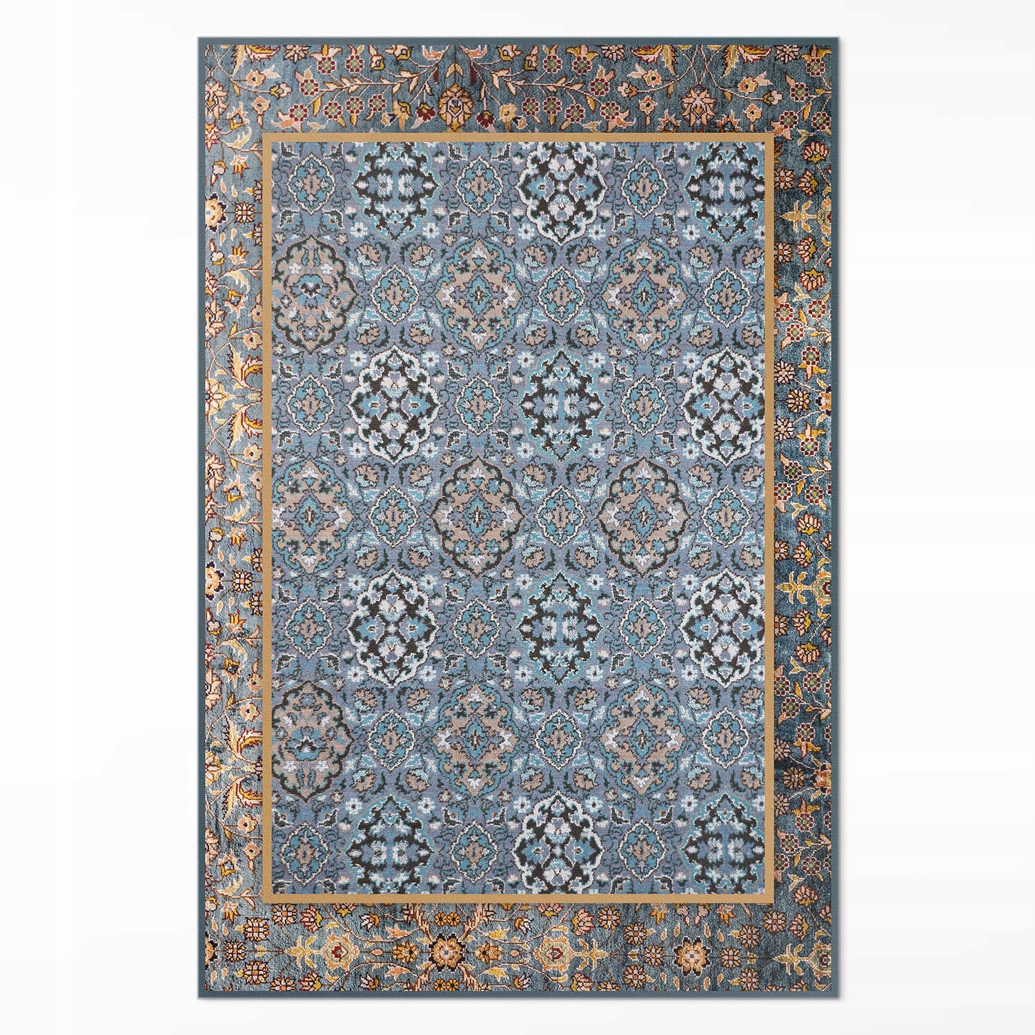 Vinylový koberec protišmykový Vintage s etnickou ozdobnou mozaikou 120 x 180 cm