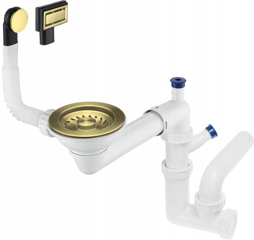 Deante ZXY_R949 Sifón do granitového drezu Zlatý kartáčovaný