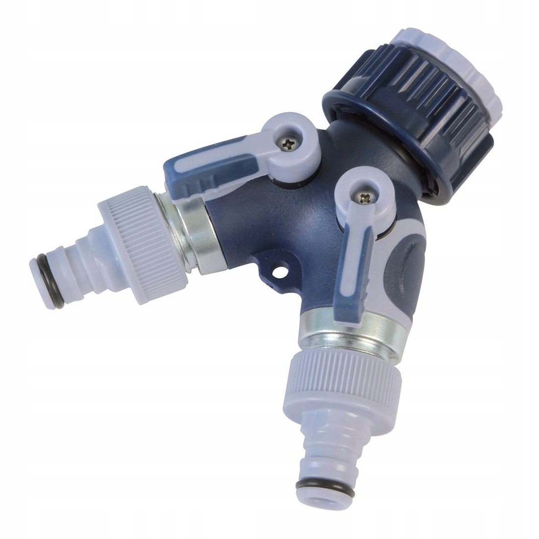 

Rozdzielacz wody z zaworami dwójnik -ogrodowy