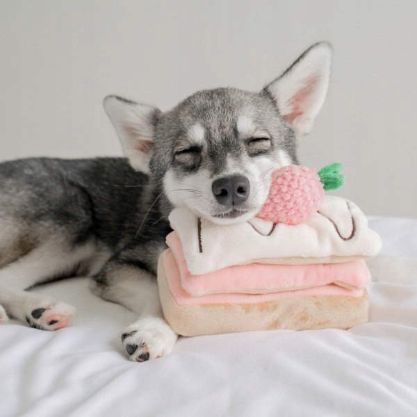 Pups & Bubs Strawberry Mille-Feuille Torcik luxusní hračka