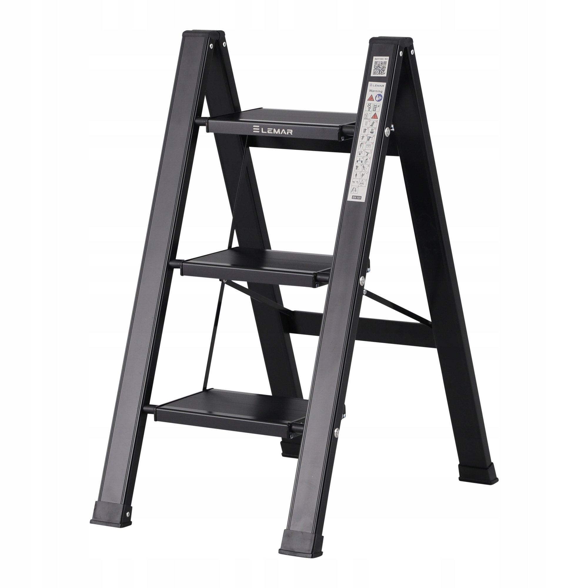 Žebřík 3-stupňový hliníkový skládací Slim Space-X Lemar 041103