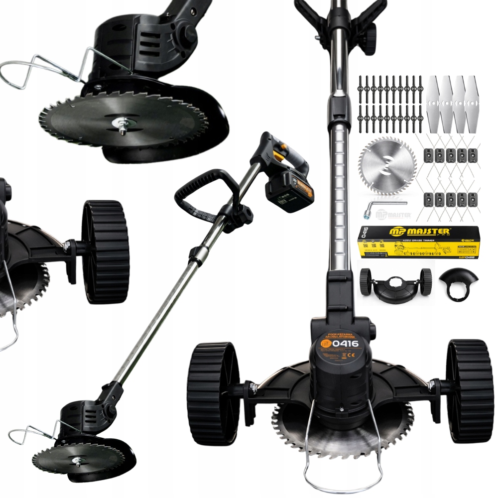 Výkonná Aku vyžínač Elektrická sekačka na Trávy XXL Set