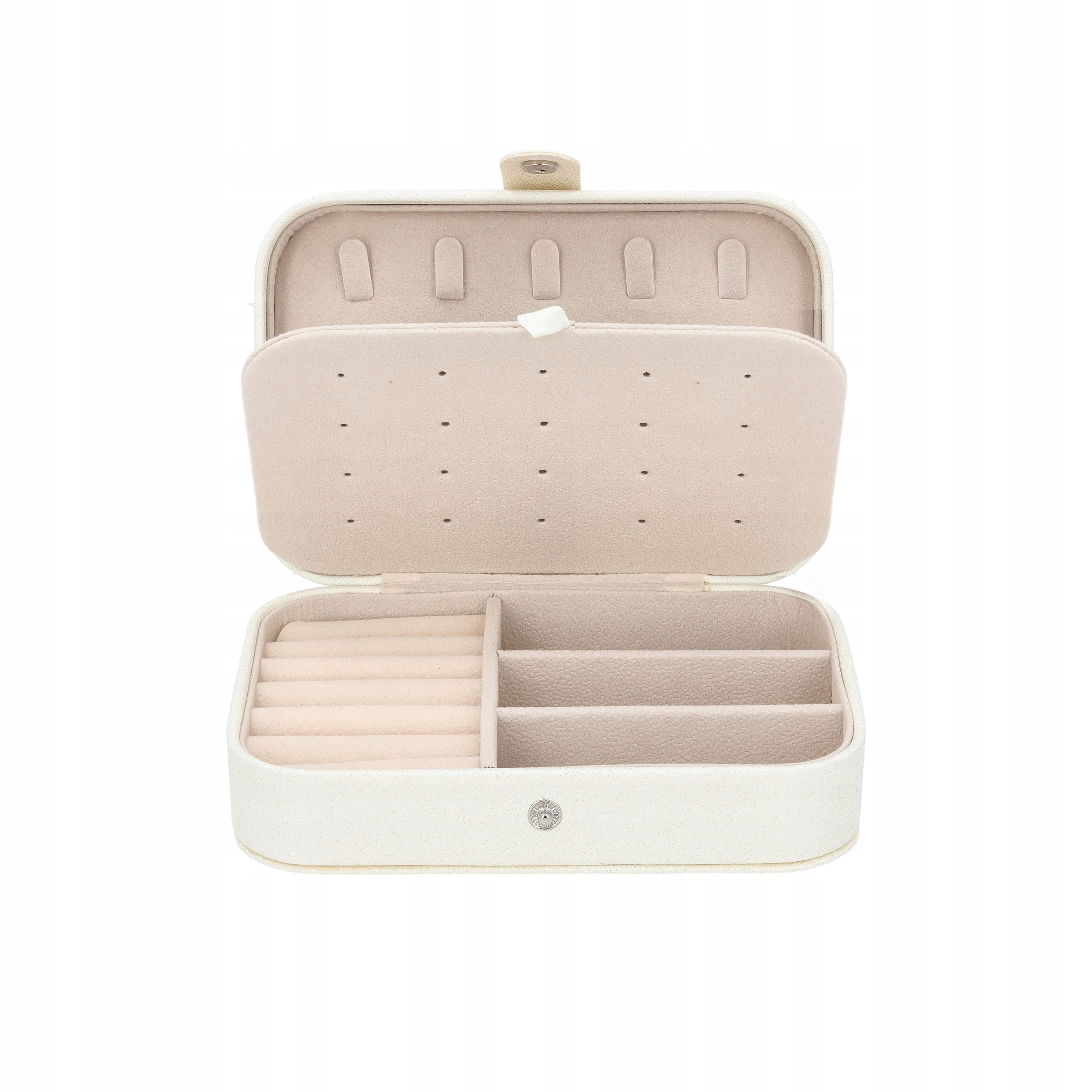 SZKATUŁKA PUDEŁKO ORGANIZER NA BIŻUTERIĘ NASZYJNIKI PIERŚCIONKI BIAŁY C6 EAN (GTIN) 5907713391546