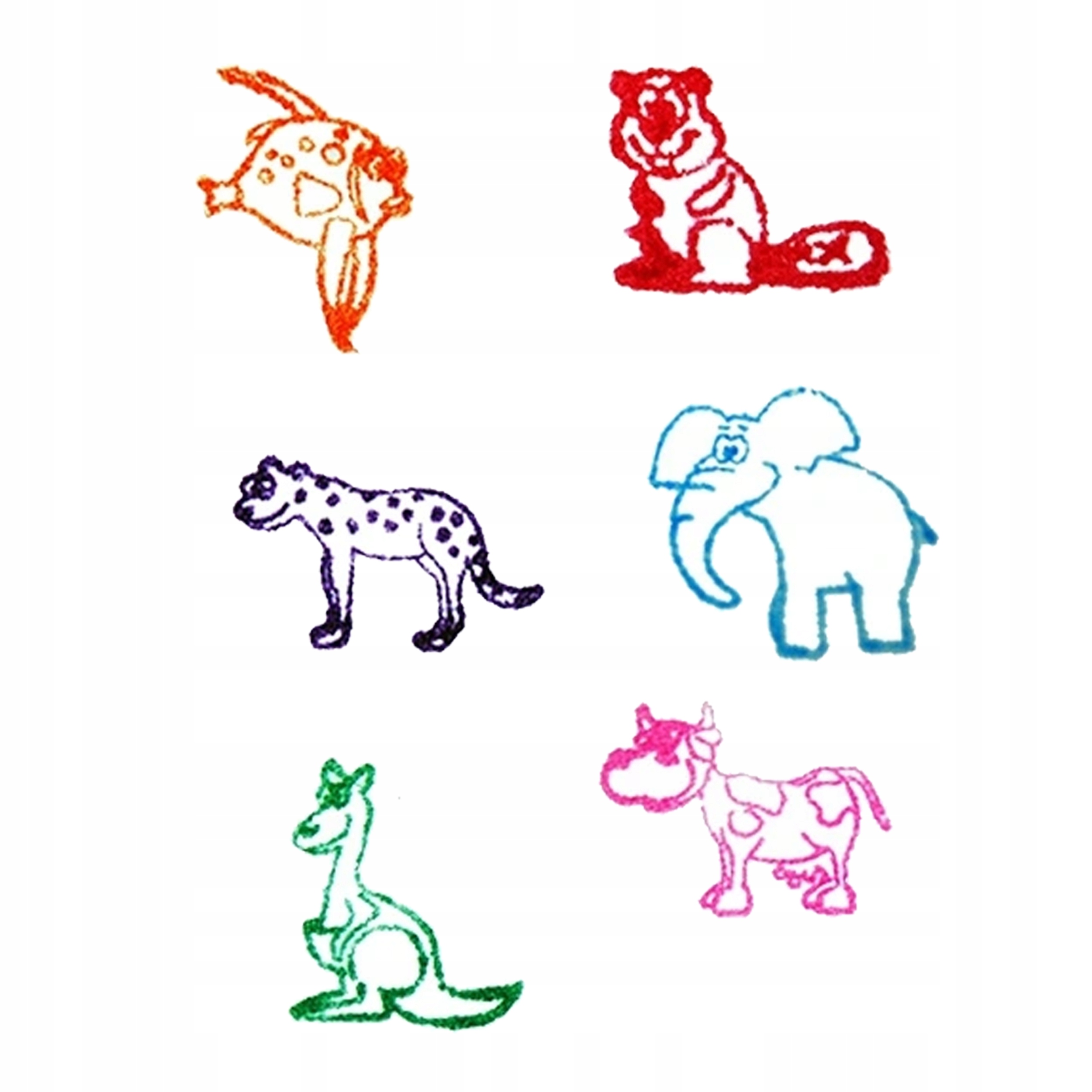 PIECZĄTKI STEMPELKI ZWIERZAKI 26 SZTUK FIORELLO Bohater brak