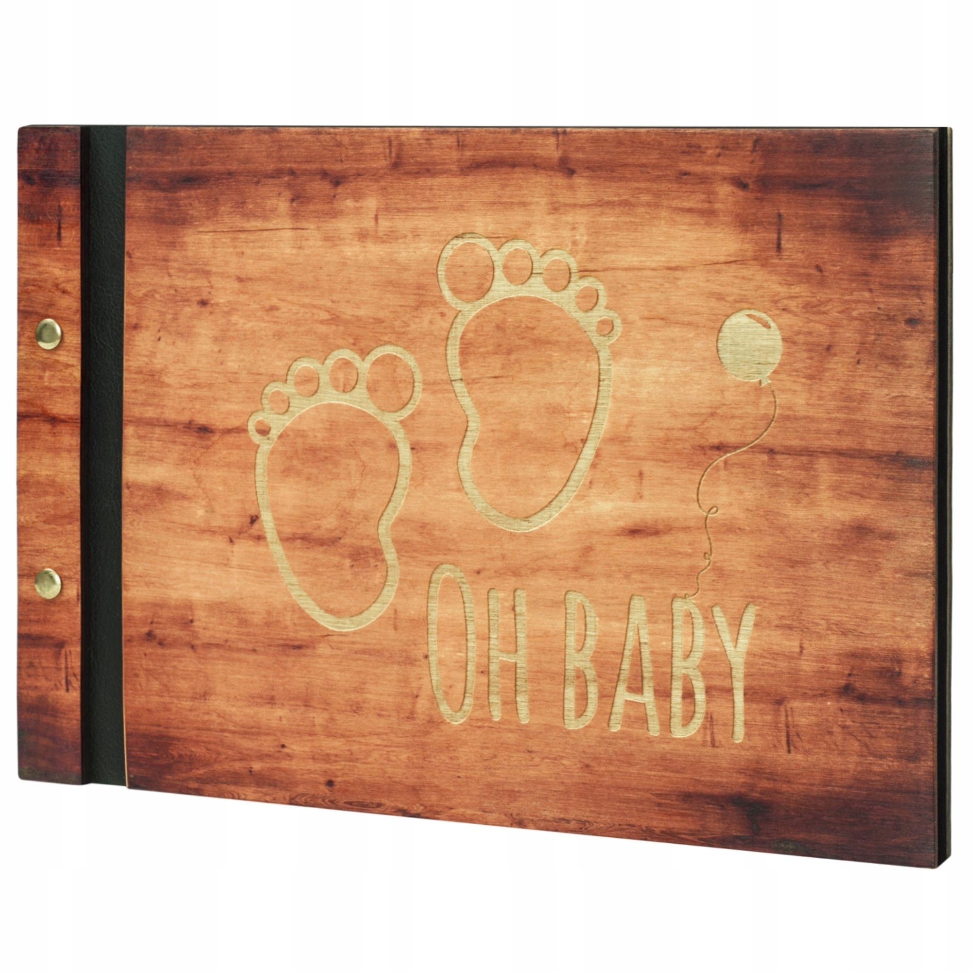 Dřevěné fotoalbum pro dítě, 60 stran