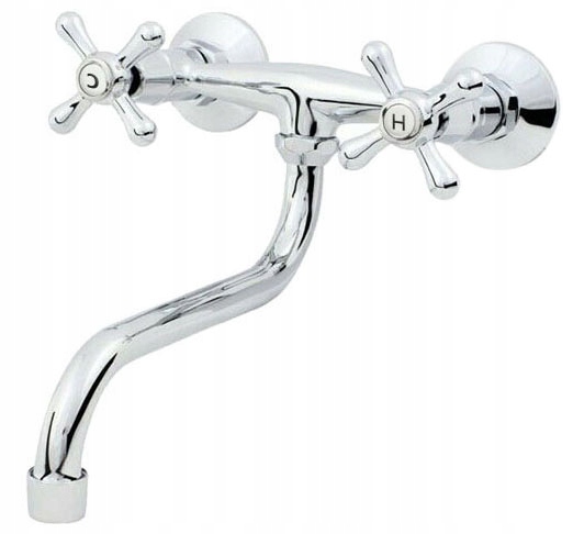 BATERIA KUCHENNA DWUUCHWYTOWA UMYWALKOWA NAŚCIENNA OBROTOWA WYLEWKA KRAN