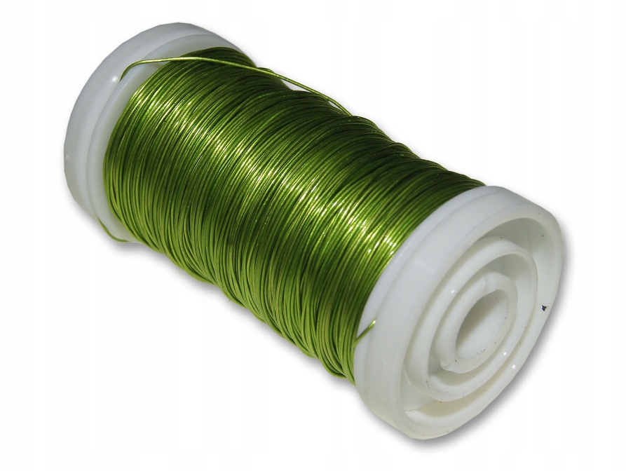 Drut drucik florystyczny 30 metrów zielony
