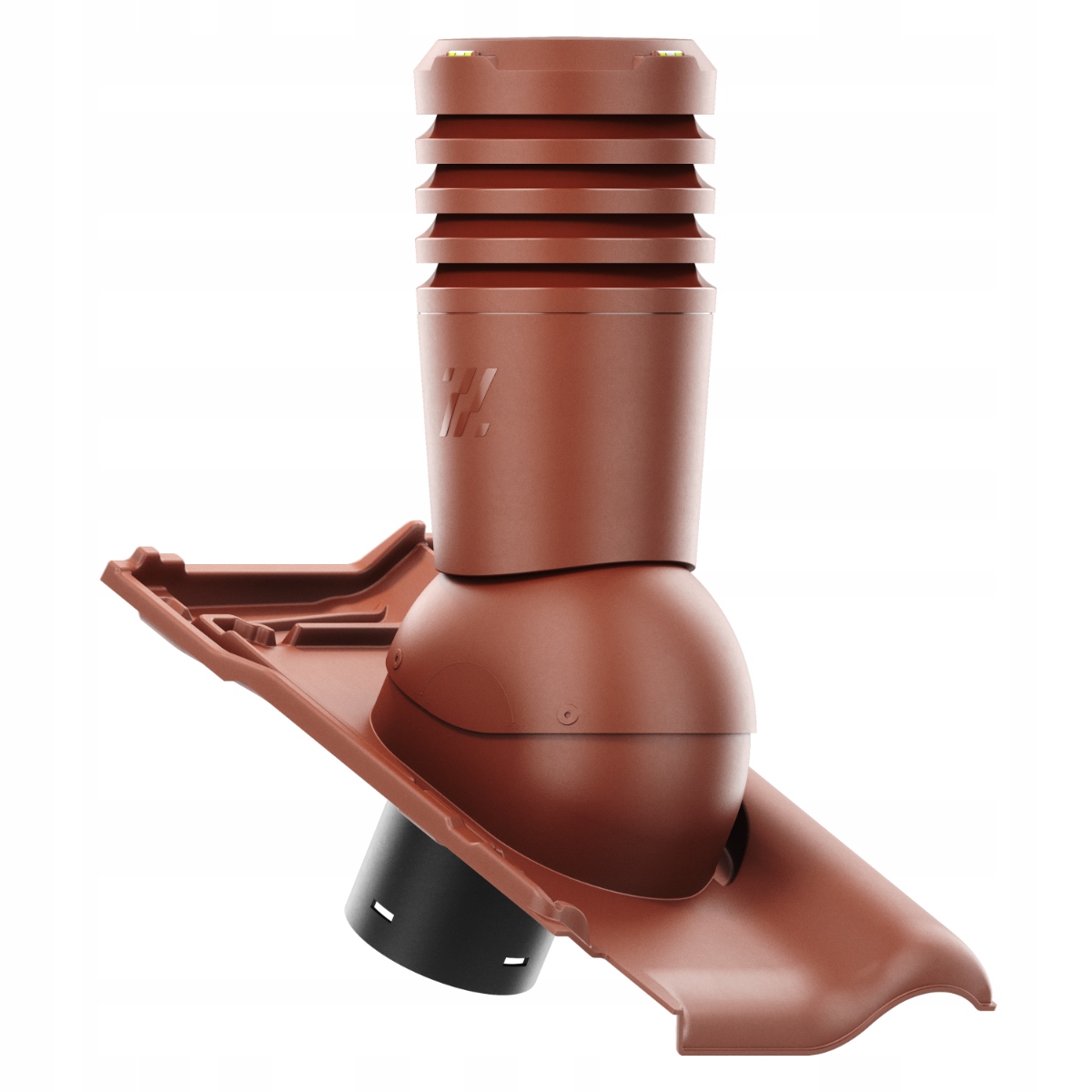 Větrací komín ECO150 střešní taška Creaton Titania Kaštanová