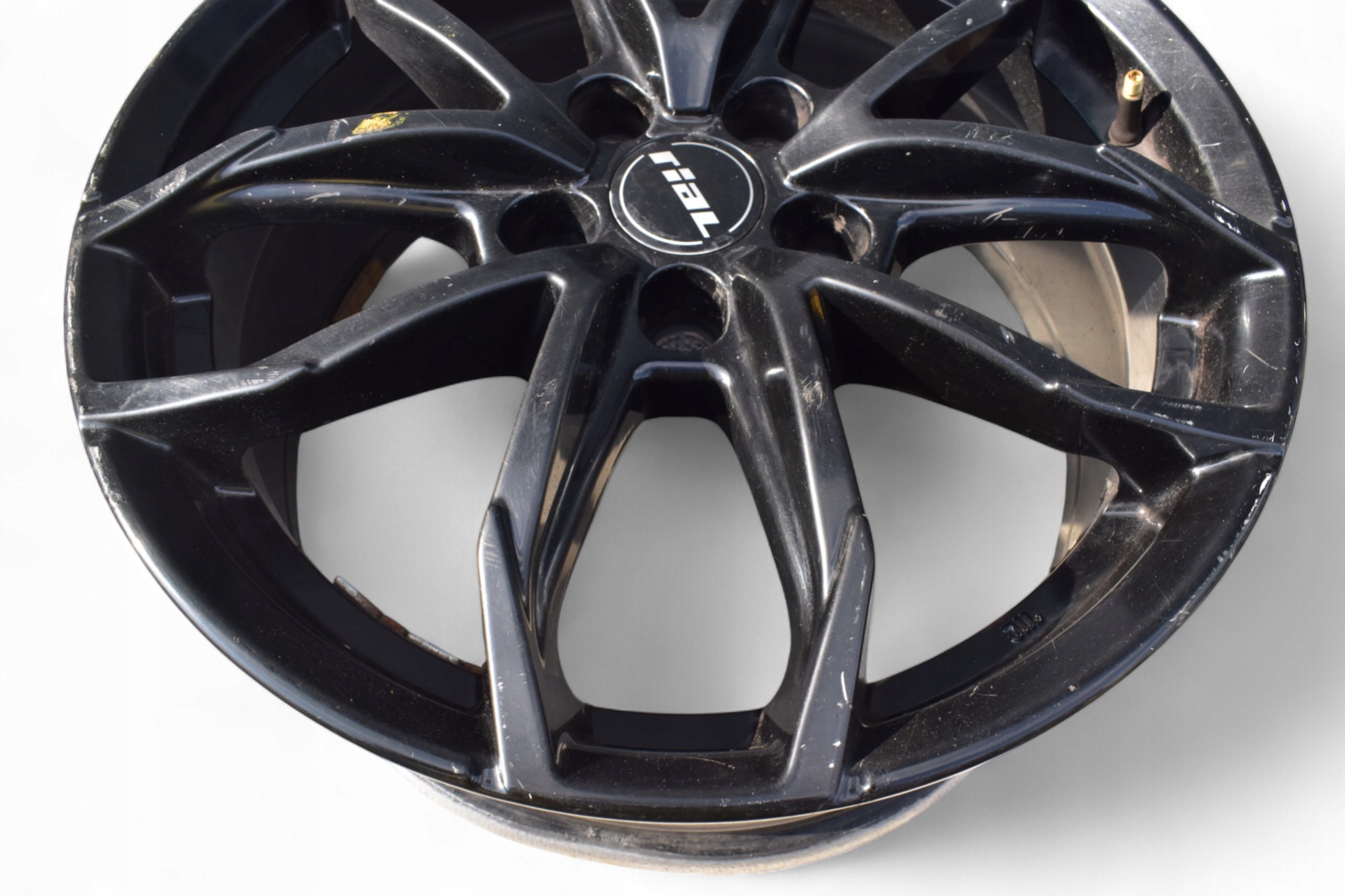 disc aluminium RIAL LUCCA BLACK GLOSS 7.5" x 17" ET45 5x112 KBA 51889