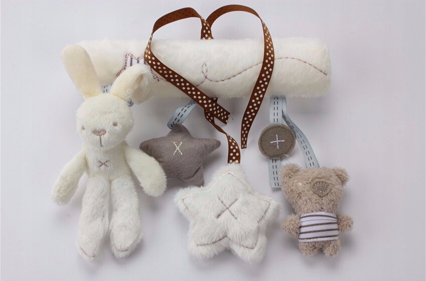 Zwierzęta wiszące dla niemowląt, 20x20cm KX9733 Wiek dziecka 0 +