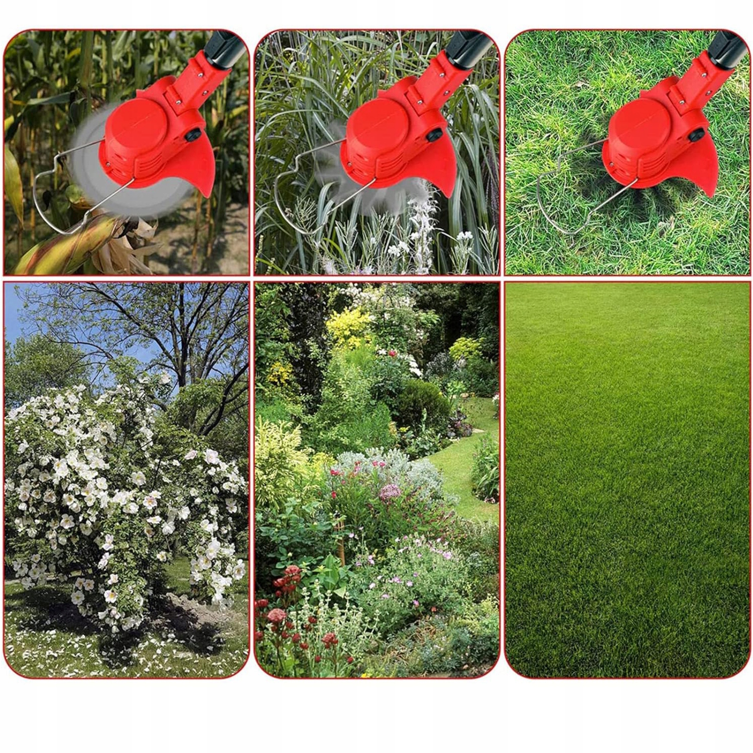 PRZENOŚNA BEZPRZEWODOWA KOSIARKA ELEKTRYCZNA Z 3 RODZAJAMI OSTRZY 800W Moc silnika 800 W