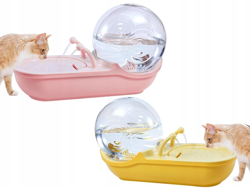 Levně Automatické krmítko pro kočky psa fontána vodní filtr napáječka miska hlemýžď