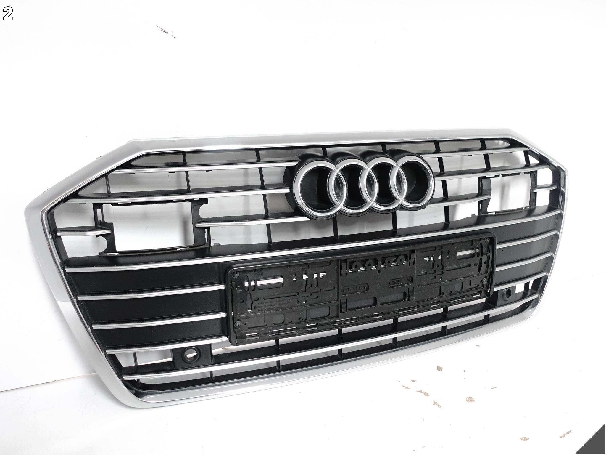 AUDI A6 S-LINE C8 4K0 18-23 grill grille grid intake W bumper front CHROM