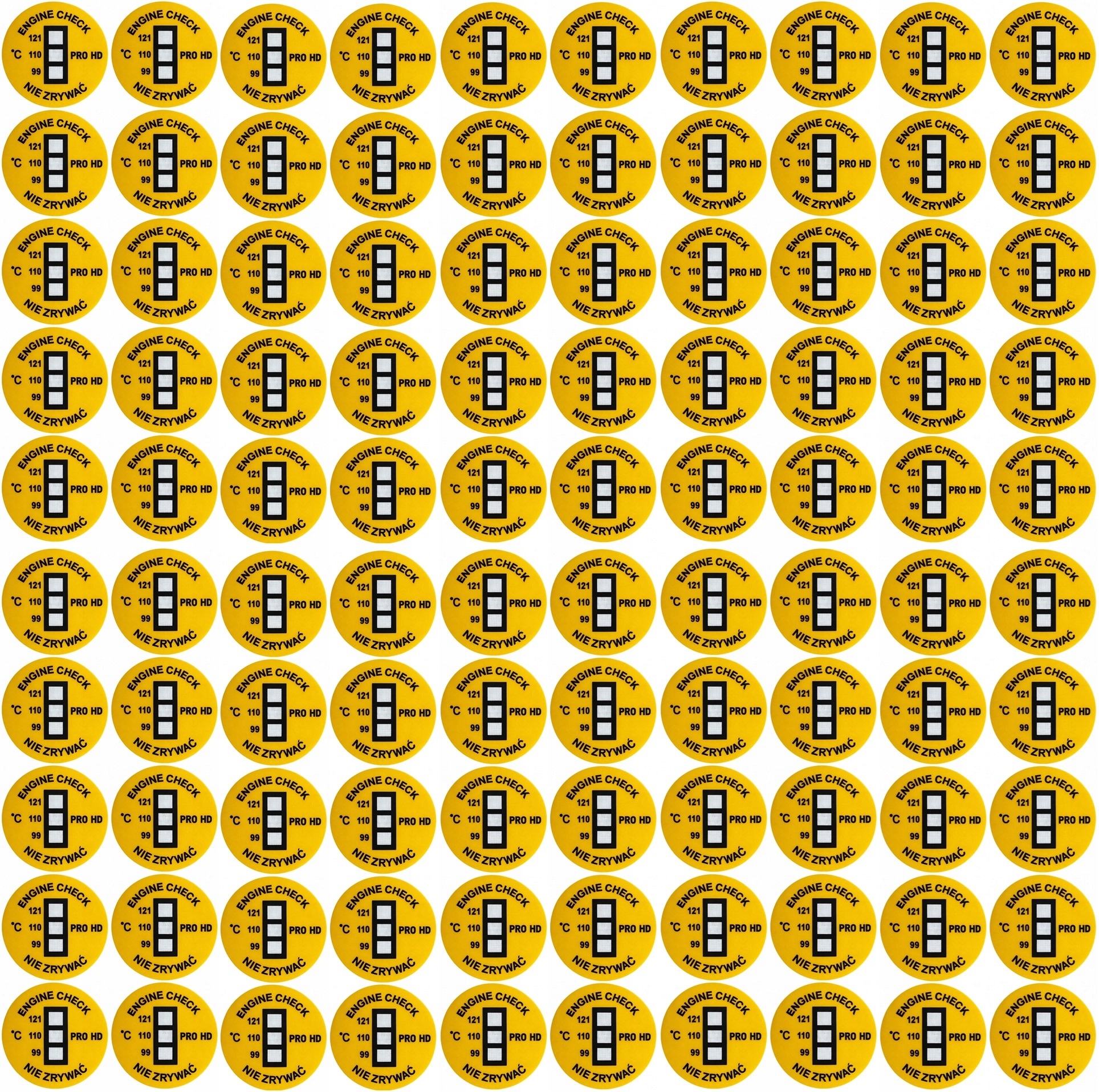 Termonálepka 100 Ks indikátor přehřátí, senzor, značka plomba, taví