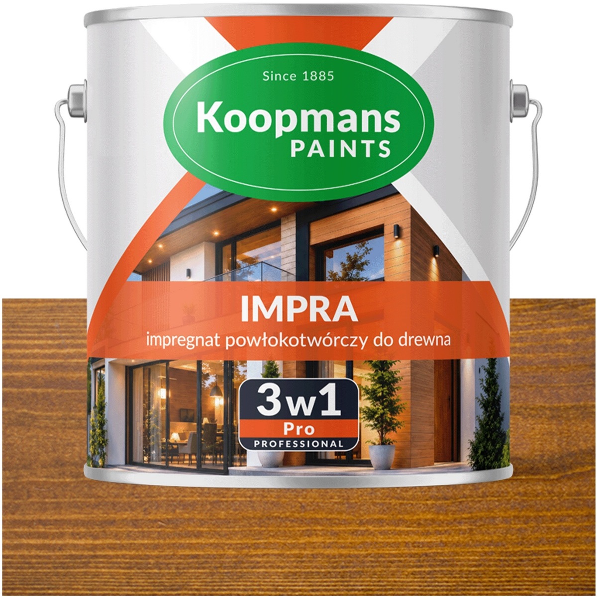 Koopmans Impra 3v1 Pro Lazura na fasádní dřevo 108 Palisander Arg. 2,5L