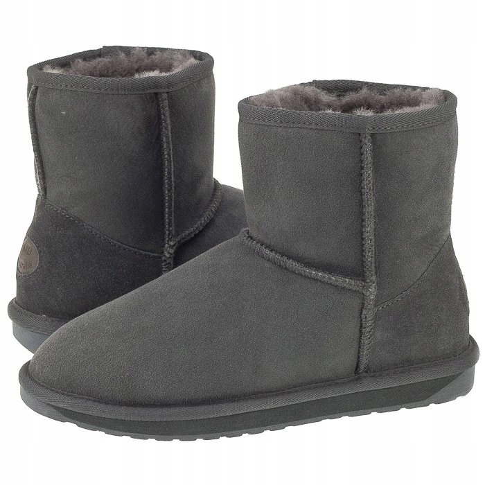 Teplé dámské kozačky Emu Australia Stinger Mini W10003 Šedé