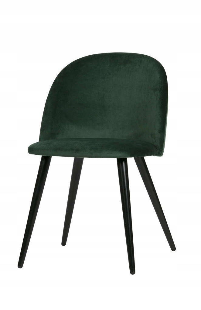 Sada 2 zamatových stoličiek Fay Velvet, tmavozelená, Woood