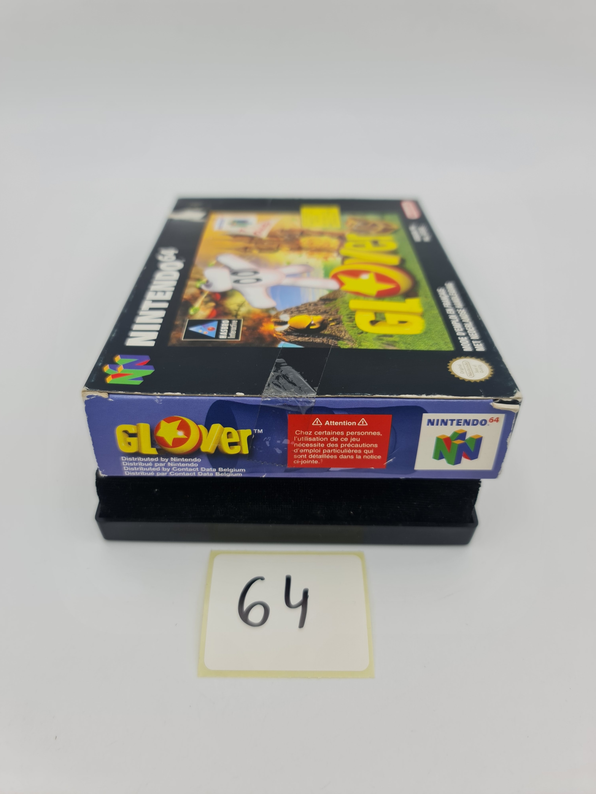 NINTENDO 64 GLOVER KARTON BOX Wersja językowa Angielska