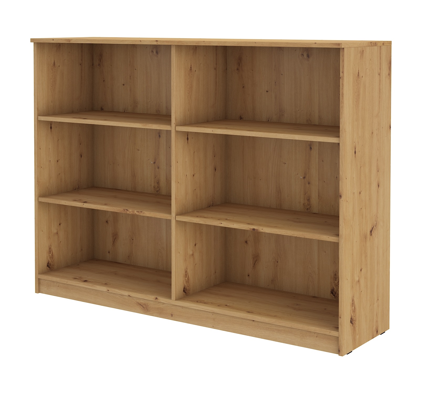 Skříň Velký otevřený kancelářský regál. Dub Artisan
