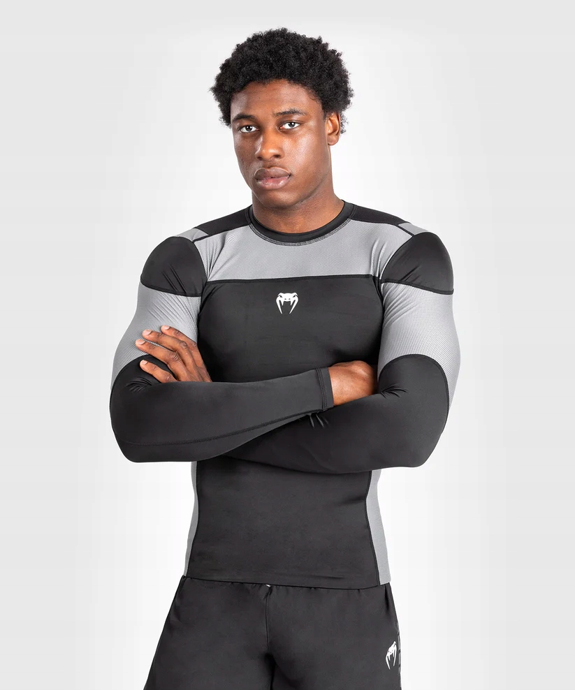Venum Rashguard Dlouhý rukáv s dlouhým rukávem Tempest Black/Grey M