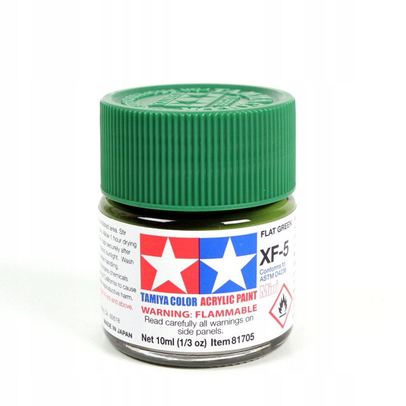 Tamiya 81705 XF-5 Farba akrylowa Flat Green 10 ml