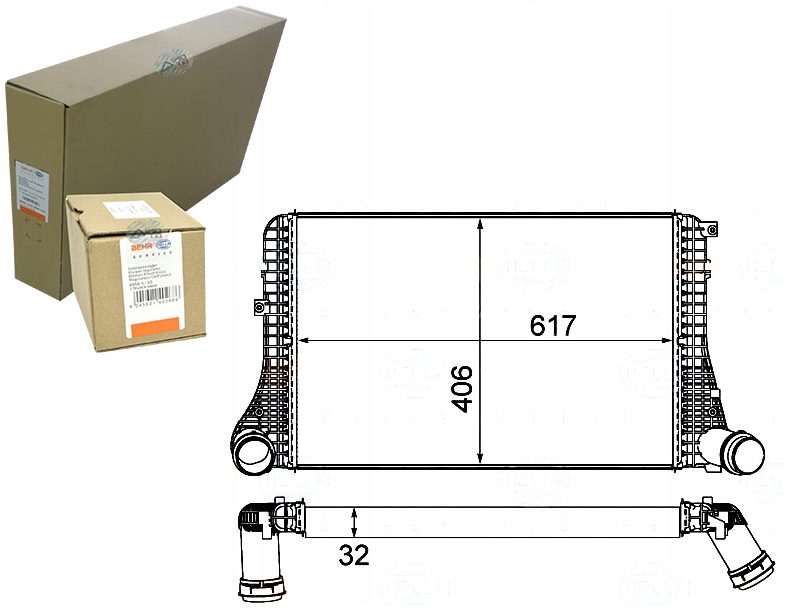 BEHR HELLA INTERCOOLER 96493