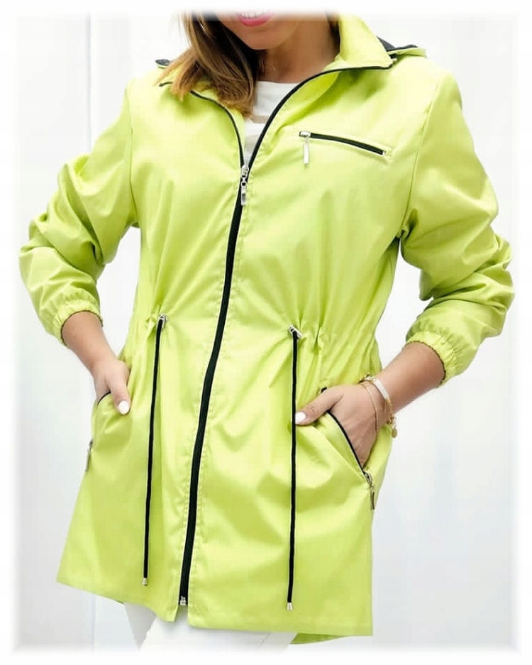 Holi kurtka parka z kapturem kolor Limonka rozm. 46